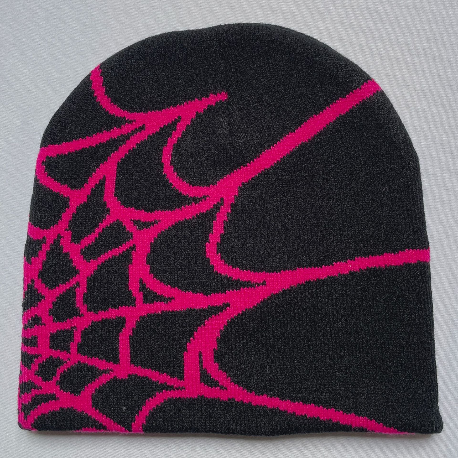 sp5der Knitted Hat Female Spider Web Woolen Cap - Lokd