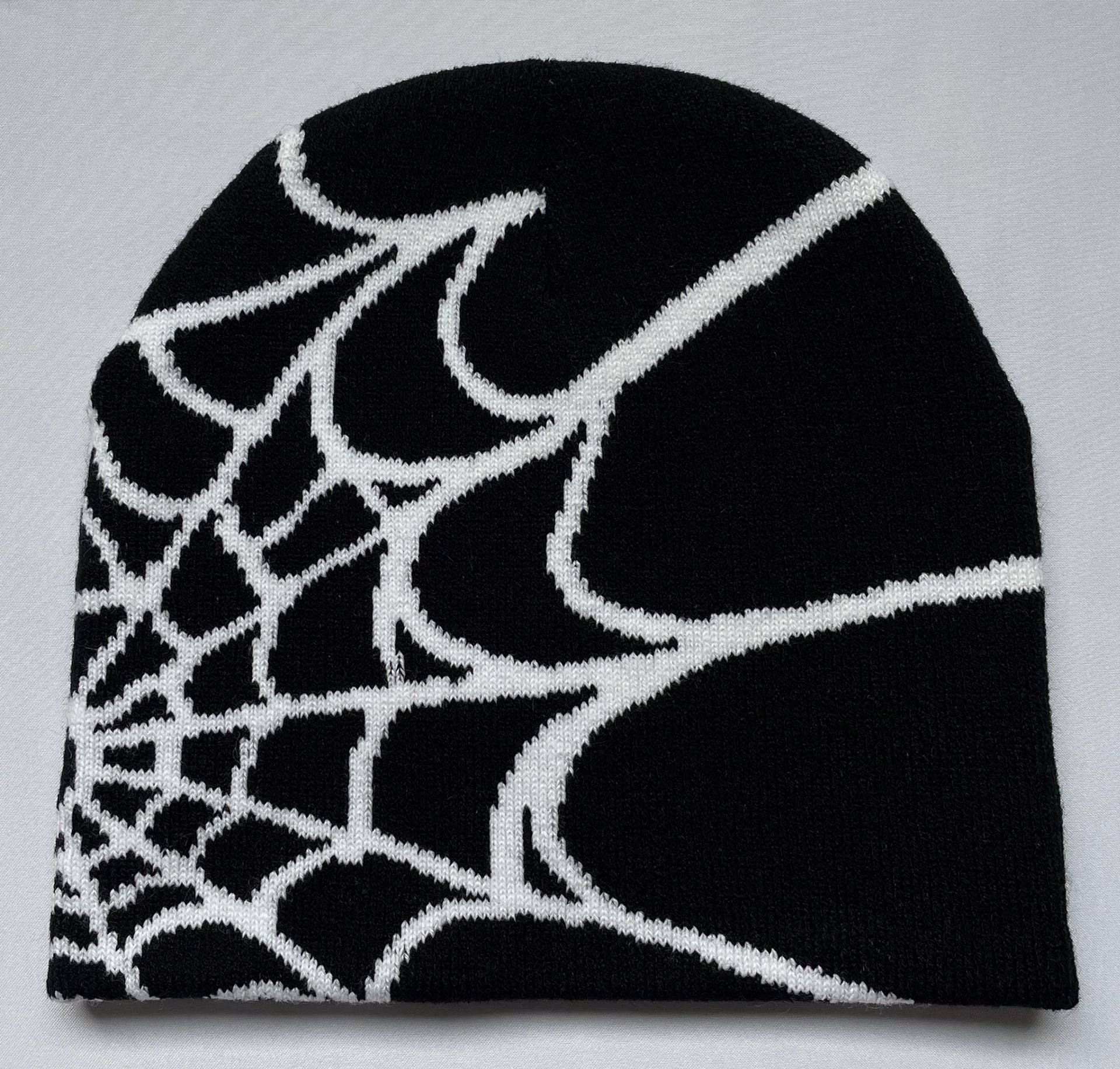 sp5der Knitted Hat Female Spider Web Woolen Cap - Lokd
