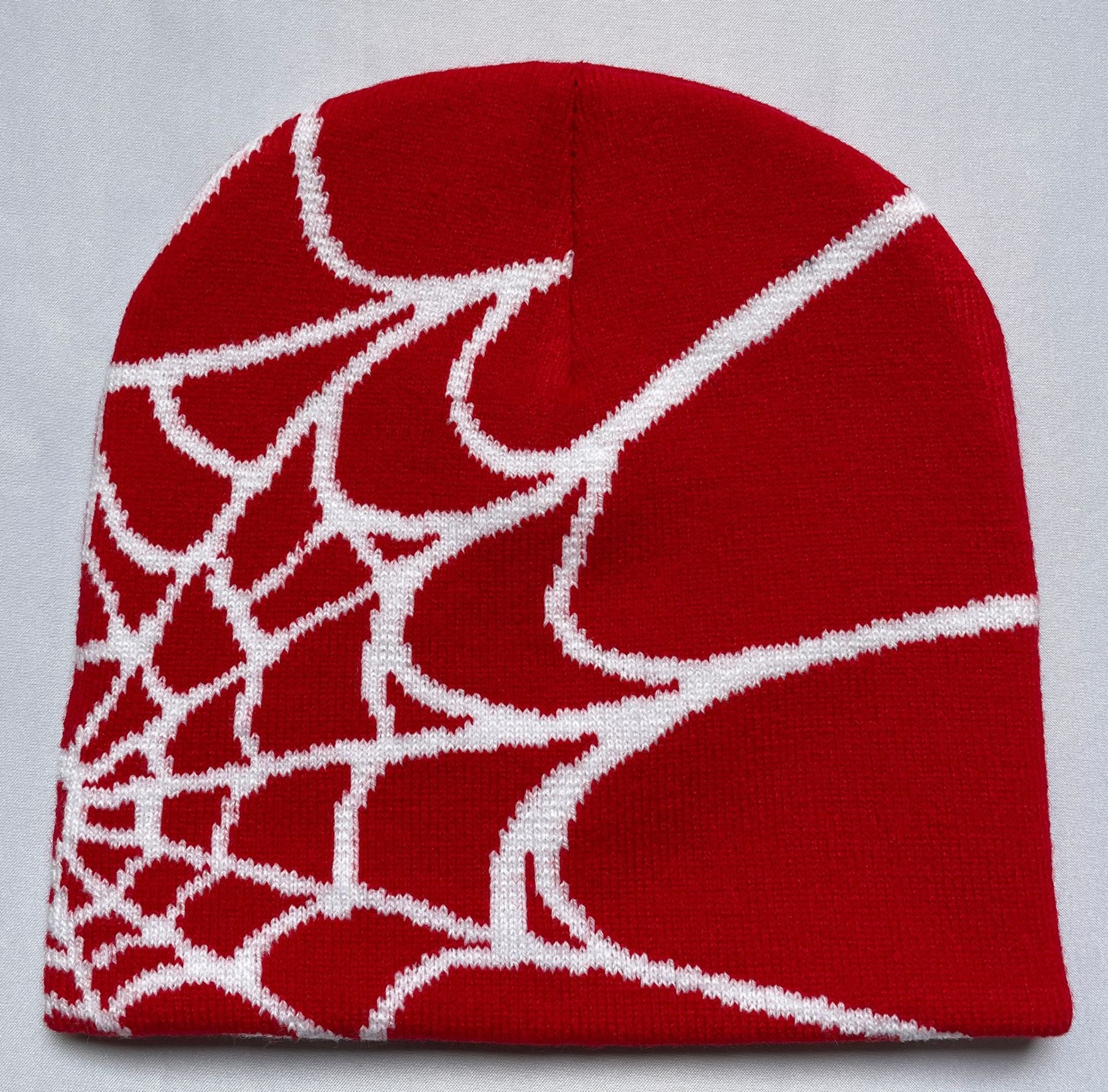 sp5der Knitted Hat Female Spider Web Woolen Cap - Lokd