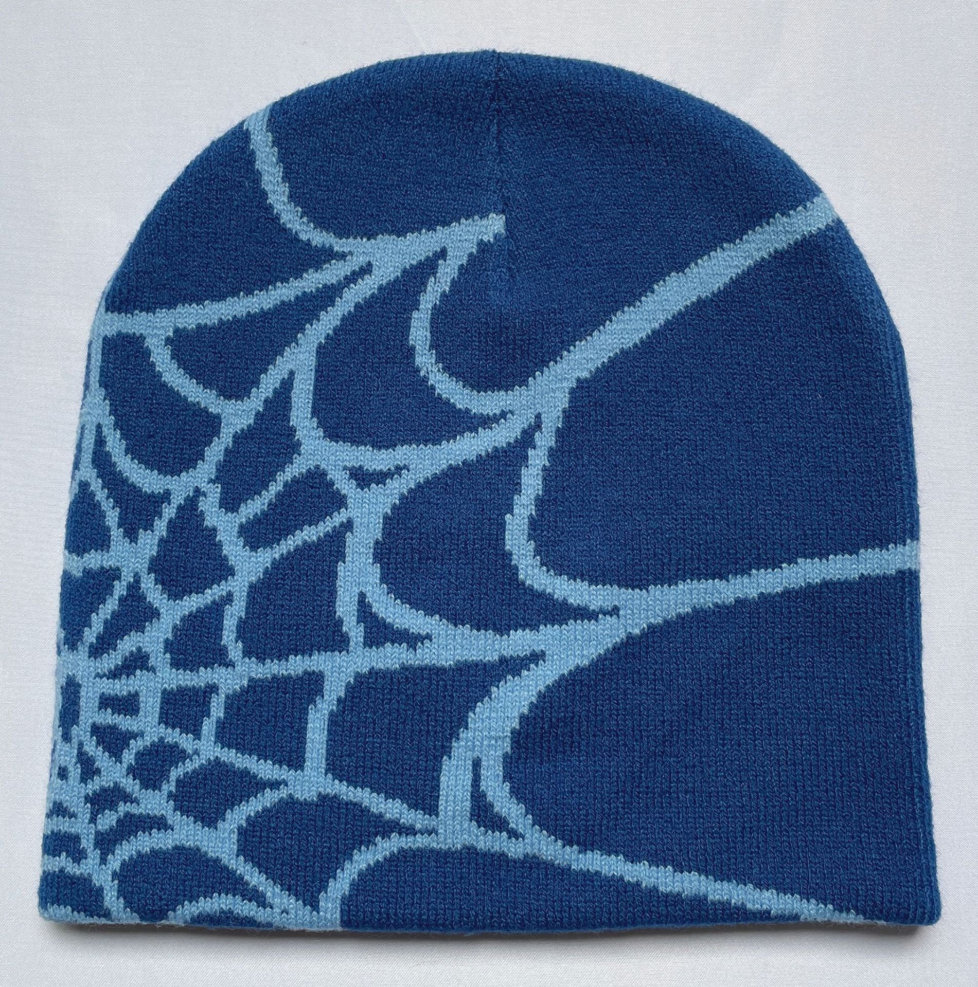 sp5der Knitted Hat Female Spider Web Woolen Cap - Lokd