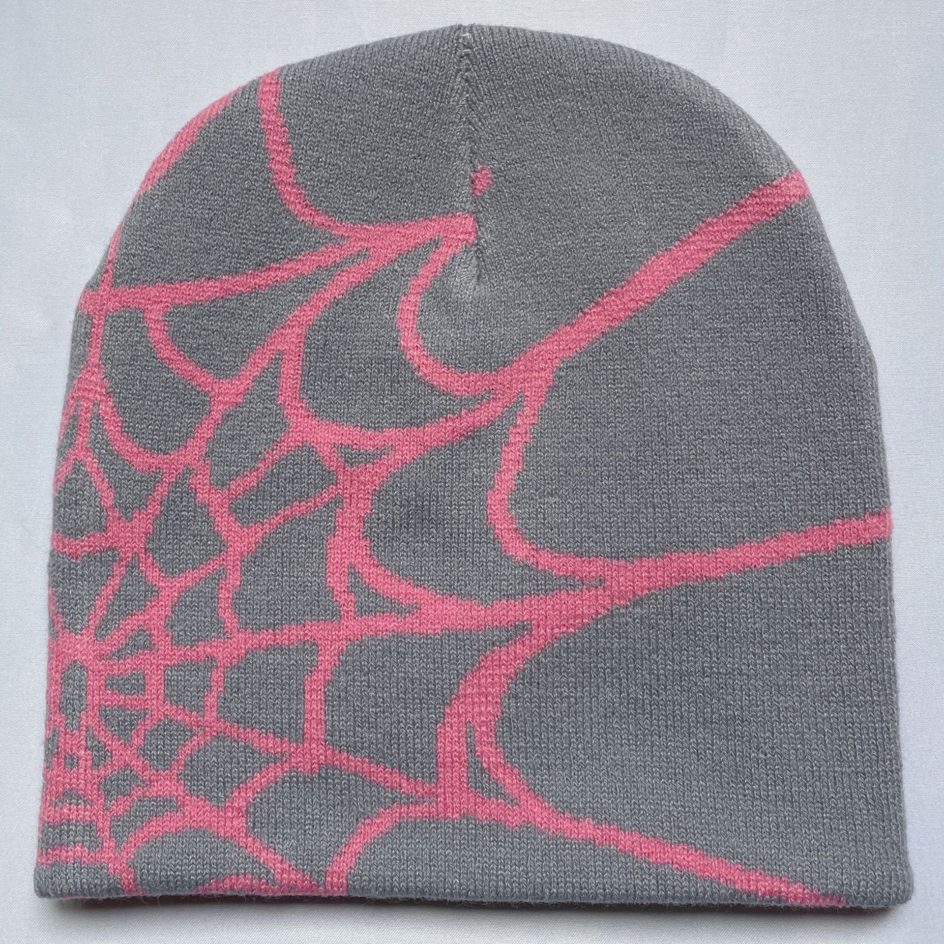 sp5der Knitted Hat Female Spider Web Woolen Cap - Lokd