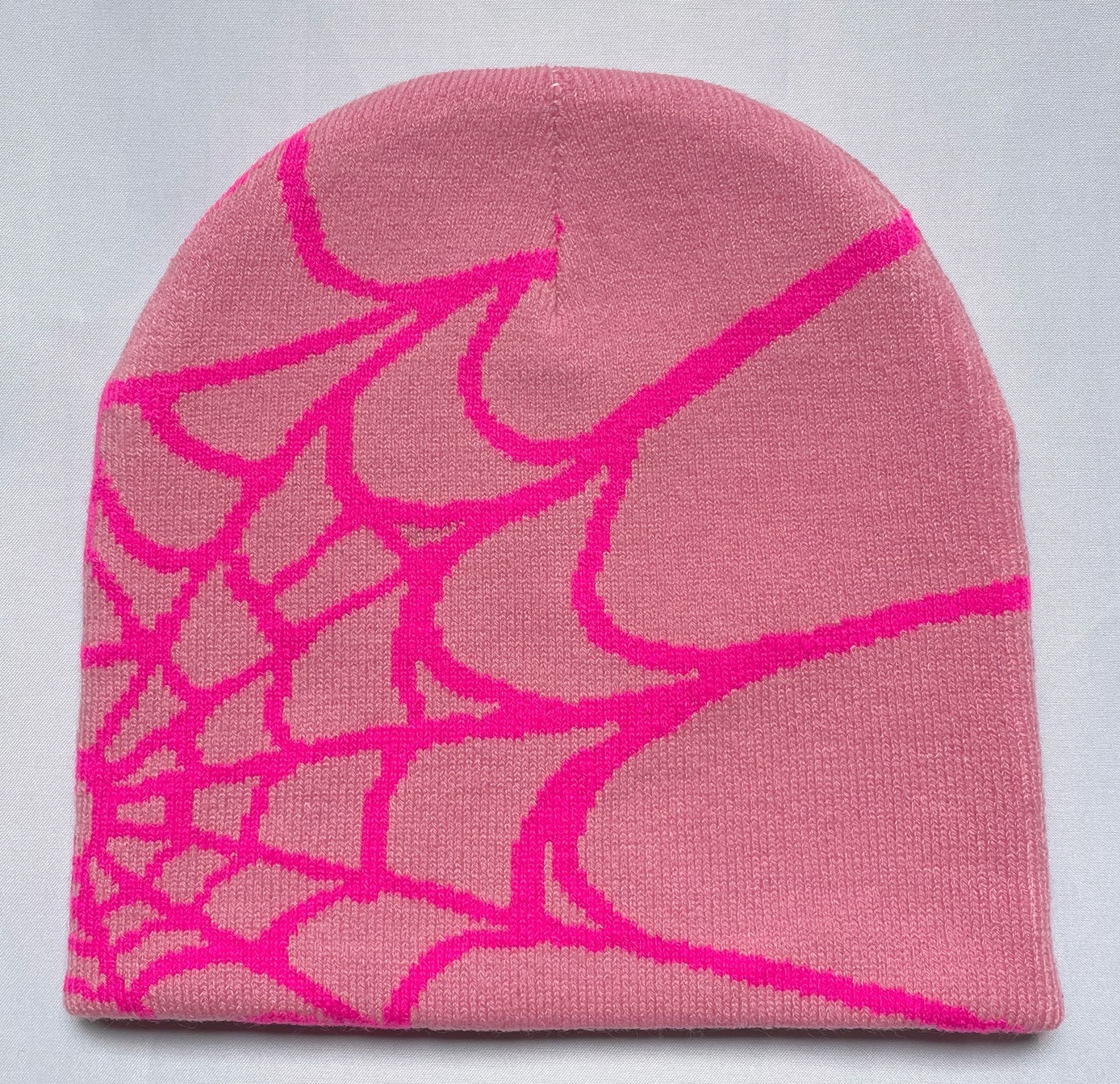 sp5der Knitted Hat Female Spider Web Woolen Cap - Lokd