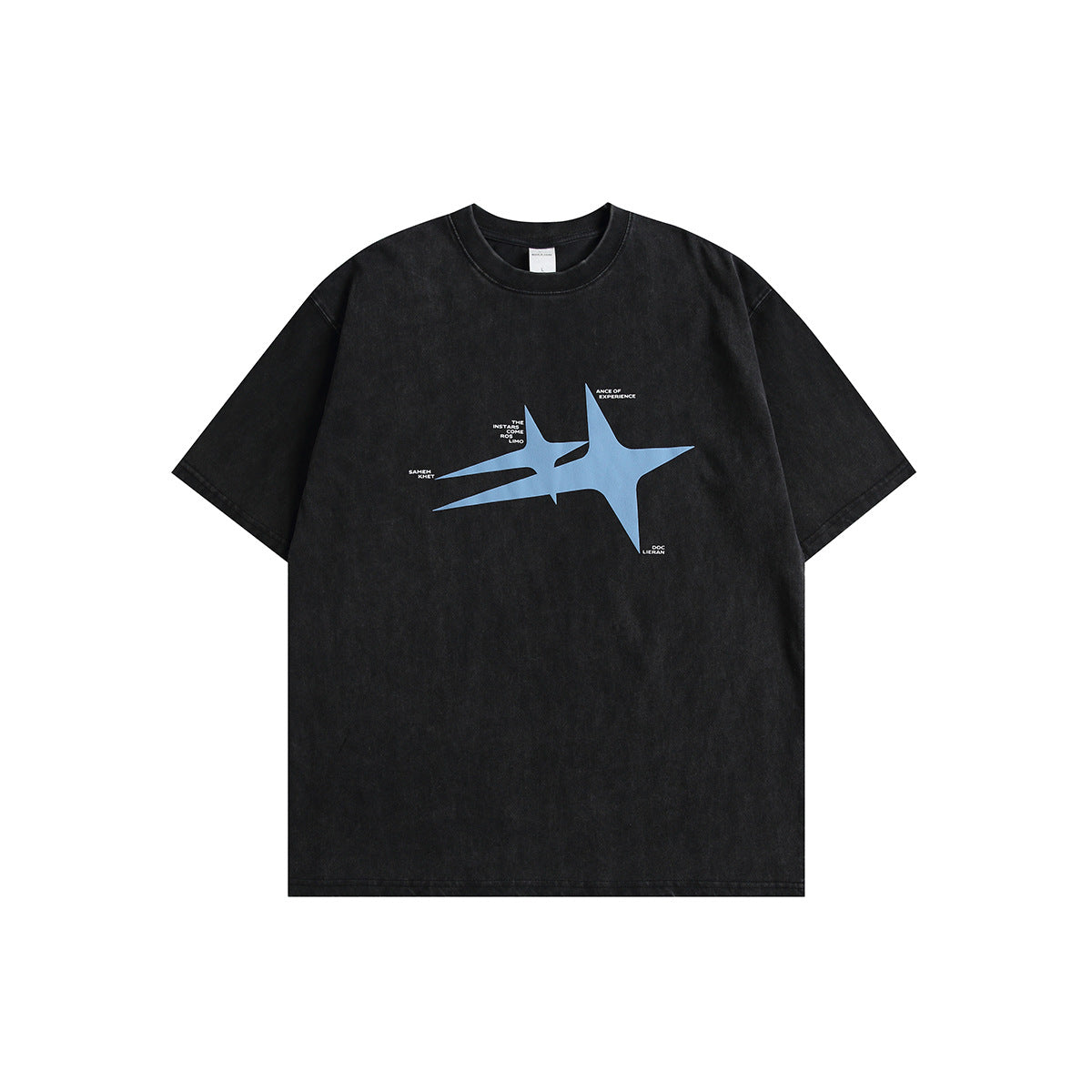 280g Washed T-shirt Men's Short Sleeve Tee Printing - Lokd